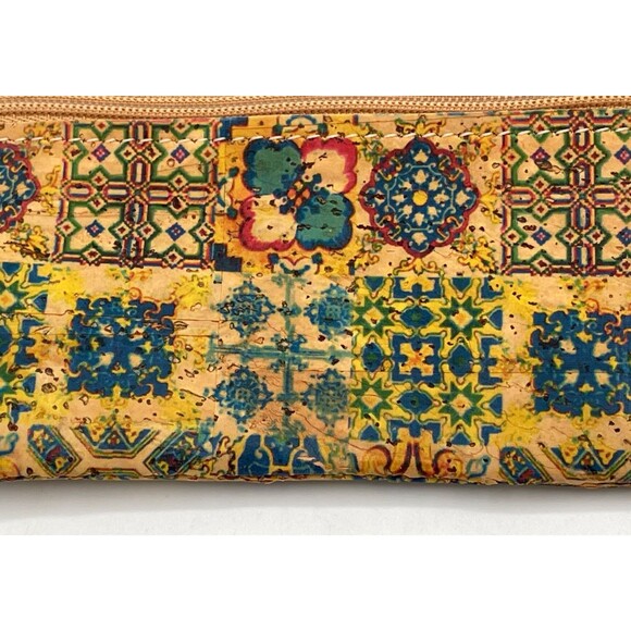 Portugal Cork Small Wallet Coin Purse Card Holder Tile Print CHOOSE PATTERN - Picture 9 of 12